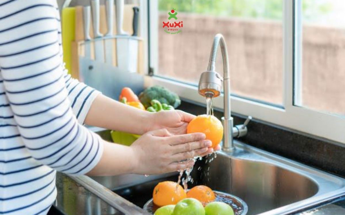 cách rửa hoa quả sạch
