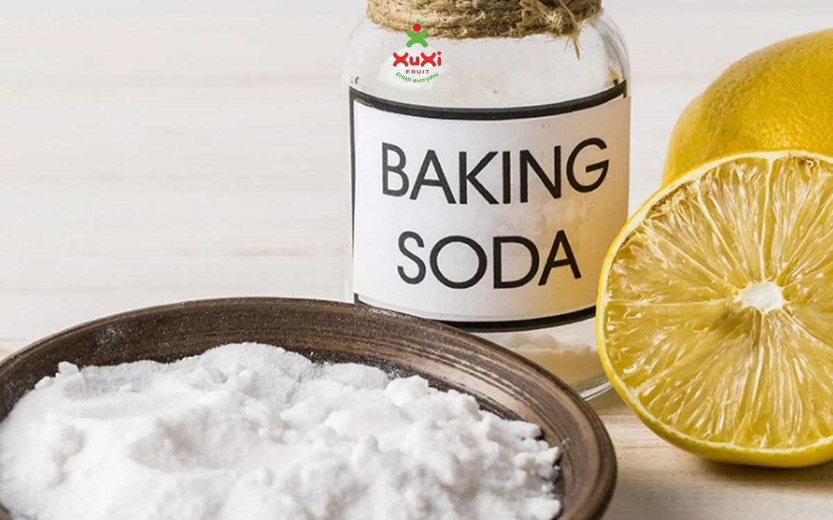 rửa hoa quả bằng baking soda