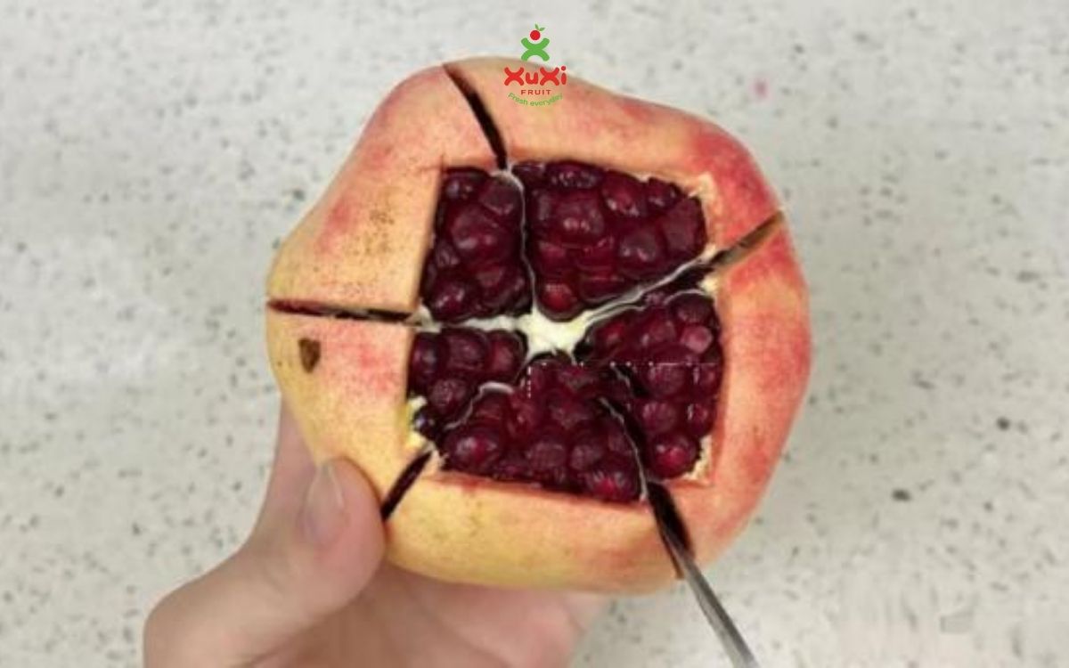 cách tách hạt lựu nhanh