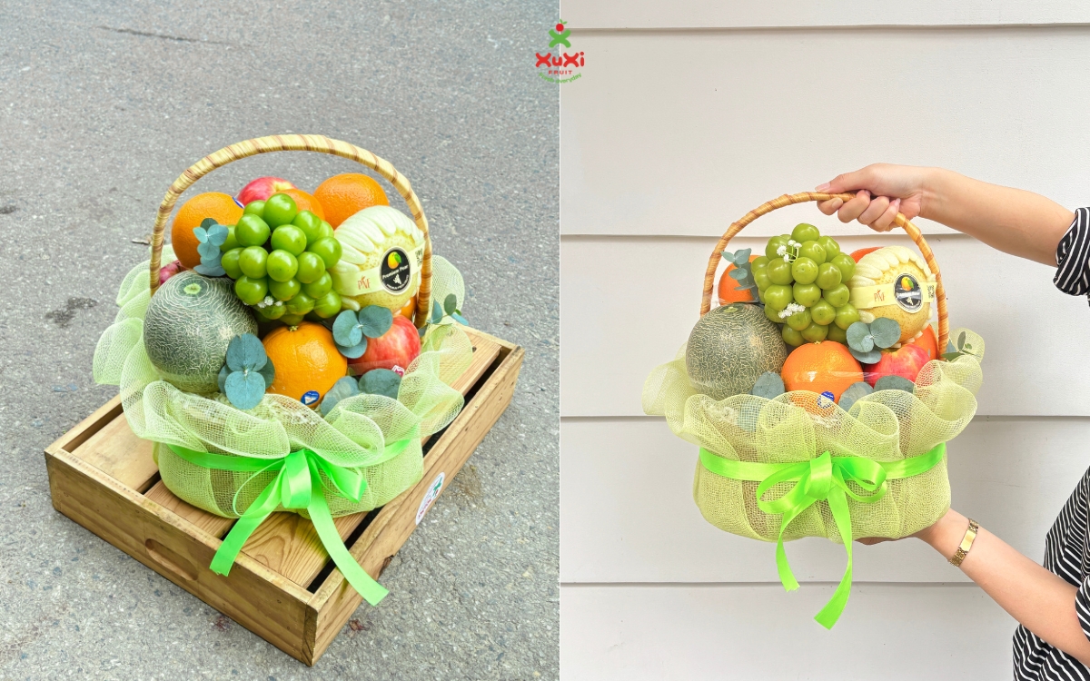 giỏ hoa quả nhập khẩu