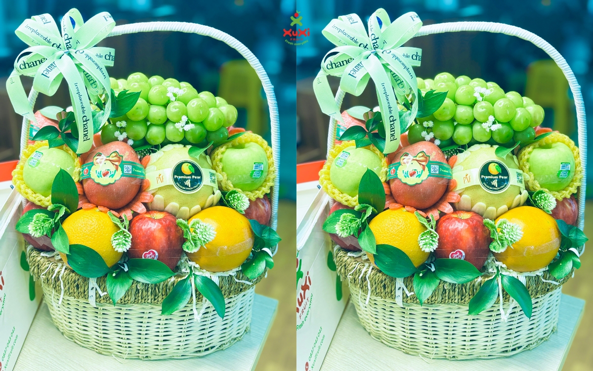 lẵng hoa quả nhập khẩu