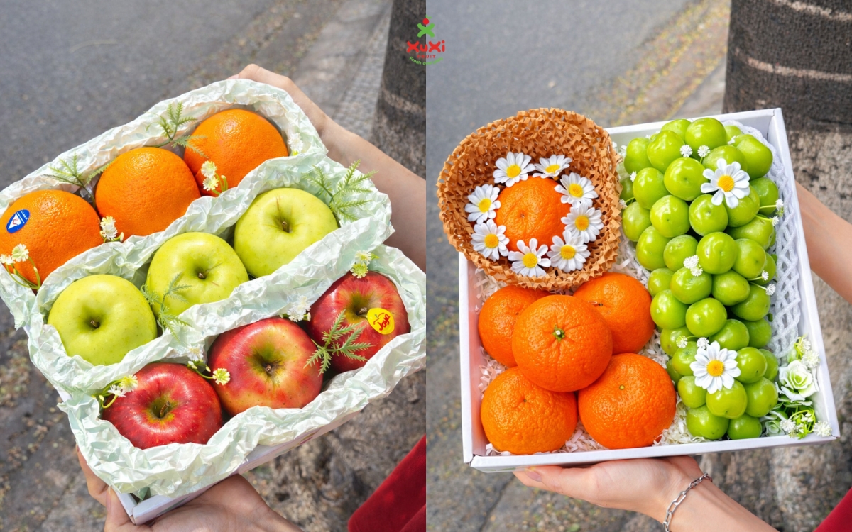 giỏ hoa quả nhập khẩu