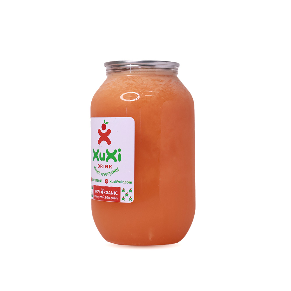 Nước ép cam + cà rốt nguyên chất đóng lon XuXi Fruit