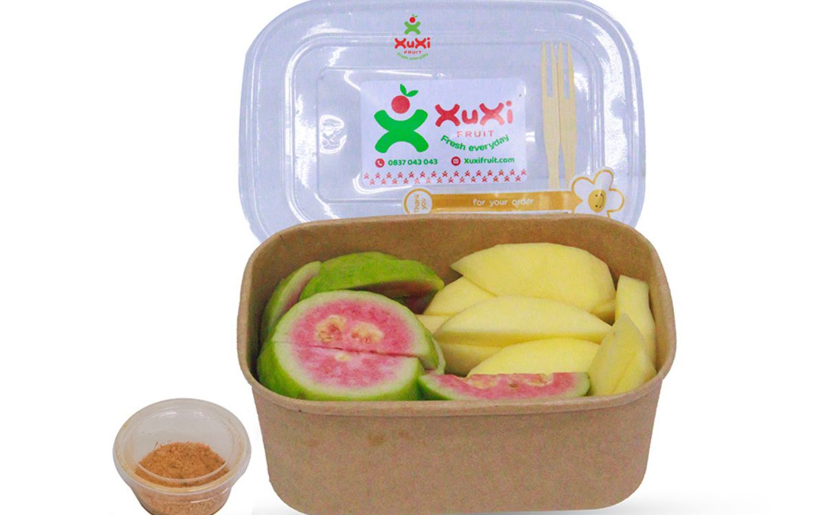 trái cây cắt sẵn